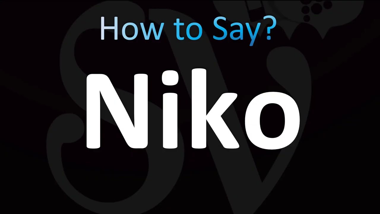 niko プロフ読んでください How to Pronounce Niko (Correctly!) - YouTube