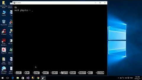 GW BASIC Tutorial 3 Variable declaration and CLS, SYSTEM command in Urdu   YouTube