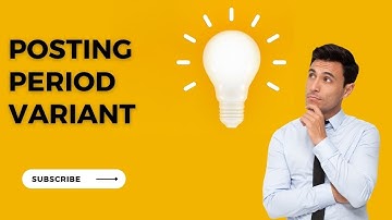 Posting Period Variant Part 1