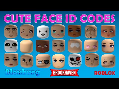 New* Cute Face ID Codes & Links [] Brookhaven, Bloxburg, Berry Avenue &  other games [] ROBLOX 