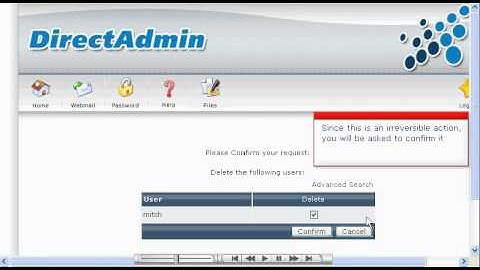 Deleting a reseller in DirectAdmin