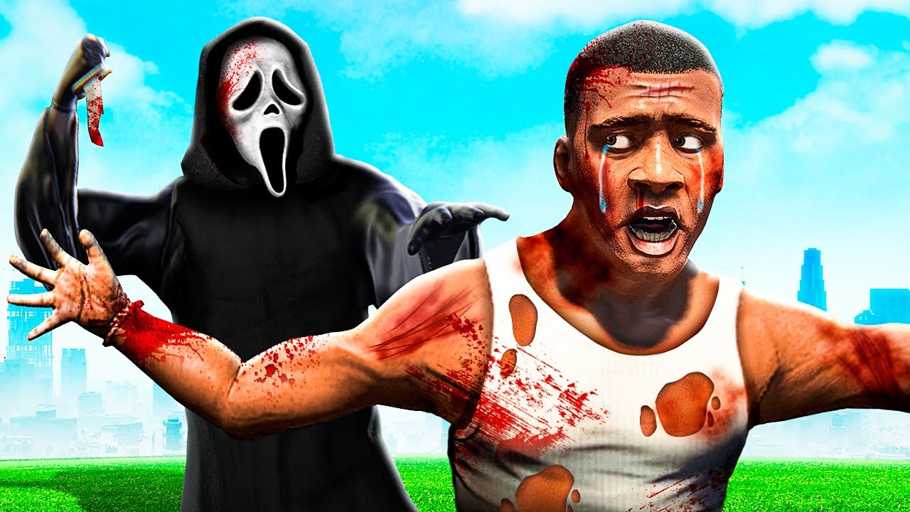 Franklin vs SCREAM 6 Movie In GTA 5 (Ghostface)