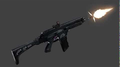 Blender 3D CZ805 Shooting test