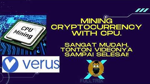 MINING CRYPTOCURRENCY WITH CPU - MINING VERUS COIN
