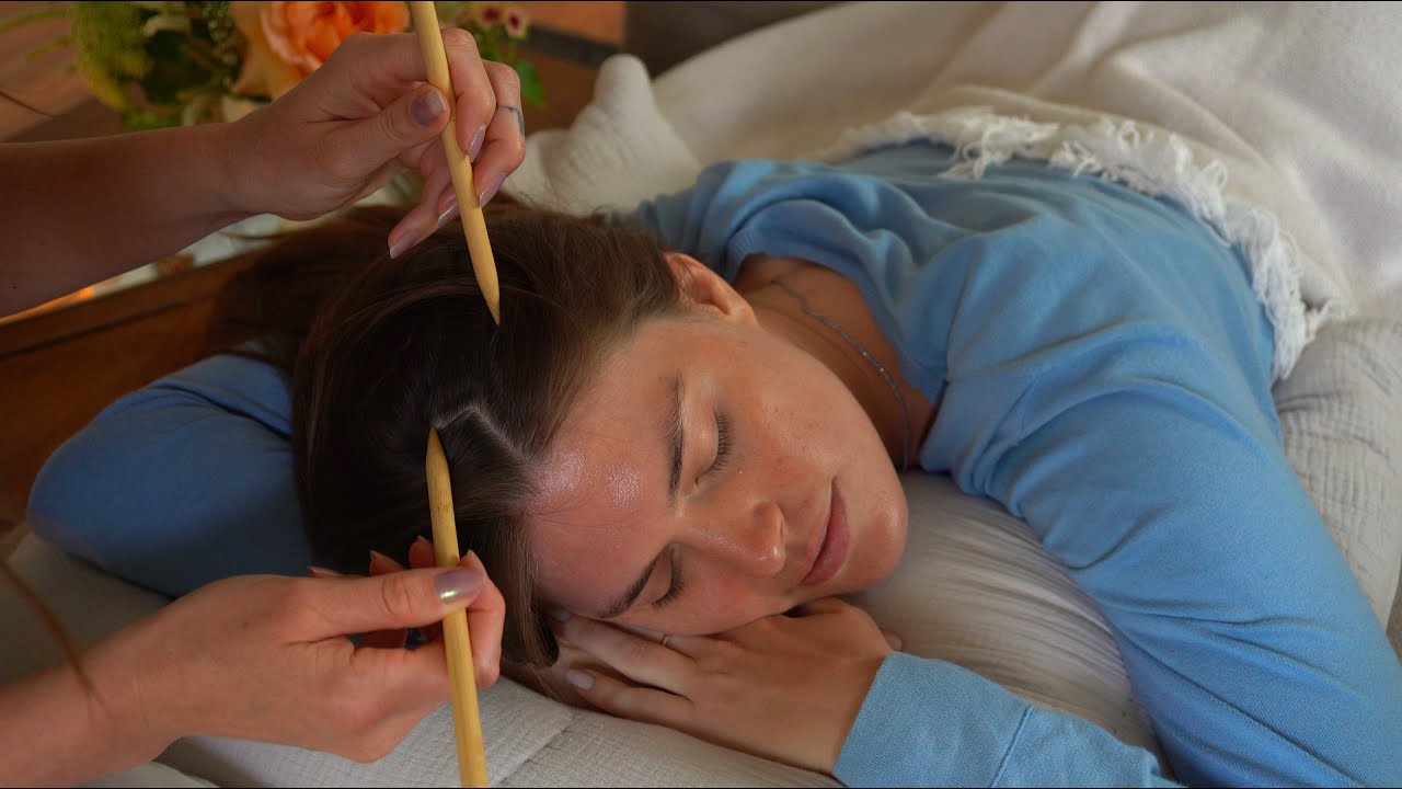 ASMR Perfectionist Sister Gives Scalp Check ✨ SO TINGLY!!! ✨ (Whisper)