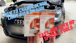 How to change xenon light bulb on AUDI A1