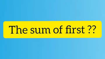 Sum of first n odd natural numbers