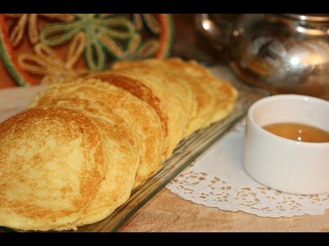 harcha-à-la-semoule-façon-pancake---pancakes-harcha-style---حرشة-حلوة-على-شكل-بان-كيك