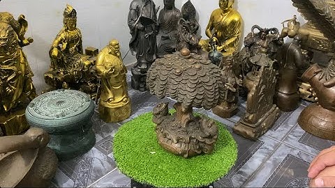 Tượng Cây Kim Tiền Song Cóc Bằng Đồng, Anh Chị Siu Tầm Liên Hệ Shop 0928540369