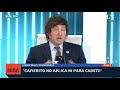 "No le voy a dejar un huesito sano a Máximo Kirchner en el Congreso" Javier Milei en LN+- 30/12/20