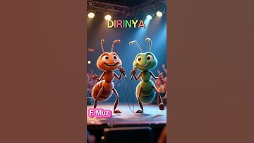 DUA SEMUT NYANYI MERINDU LAGI?! Suara Hati Terpendam... 🐜💔 #MesaHira #Shorts”