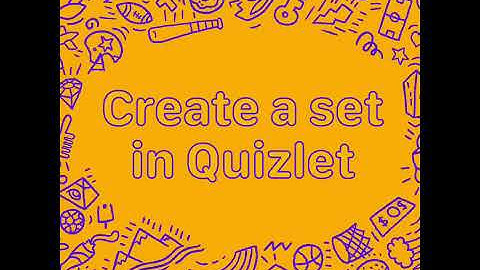 🥉 Create a set in Quizlet 🥉