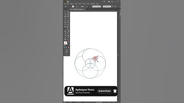 Ellipse Overlap Logo Design Adobe Illustrator #shorts #shortsfeed #ytshorts #illustratorshorts