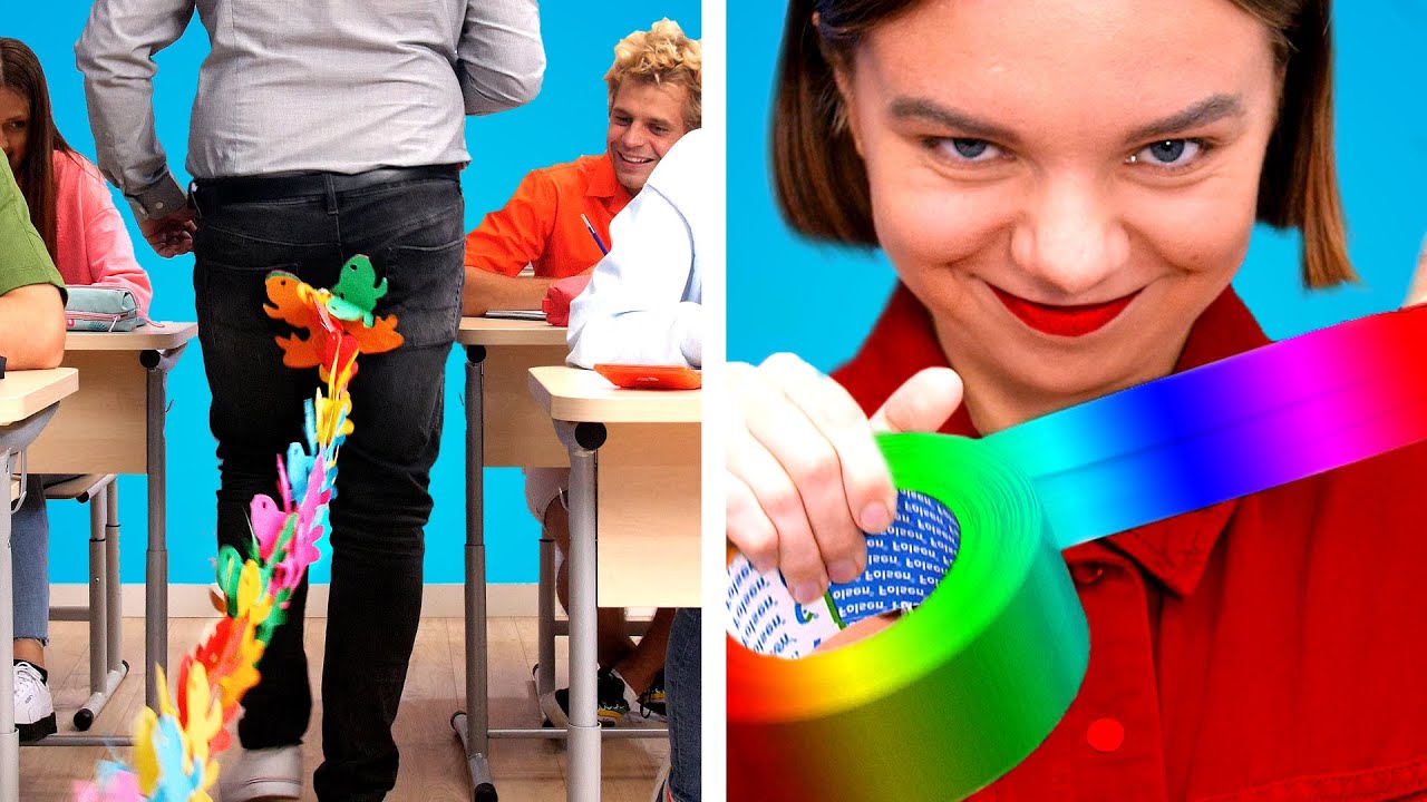 FUNNY PRANKS ON TEACHERS!! 12 Witzige Streiche und lustige Situationen!