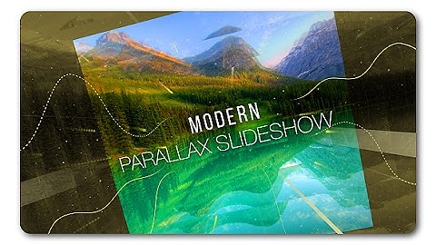 Slideshow Modern Parallax (After Effects template)