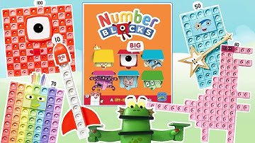 Numberblocks Big Numbers Story Book | Numberblocks Math Link Cubes Heroes With Zeros | Blockzilla