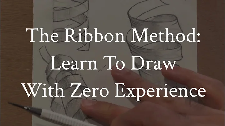 How to Draw 3D Curves Using The Ribbon Method• Drawing For Beginners With Zero Experience