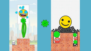 Draw To Smash VS Hide Ball Logic puzzle Game / Level 7590 - 7697 Game / Andriod Game / ASMR Game