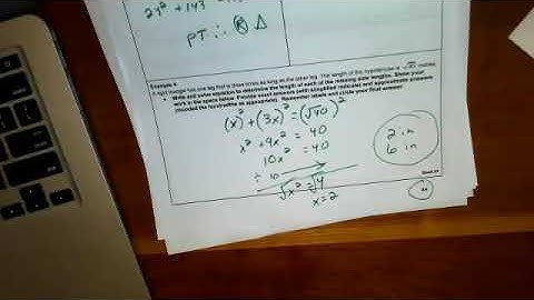 8A Pythagorean Theorem Video