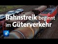 Bahnstreik der lokfhrer beginnt im gterverkehr