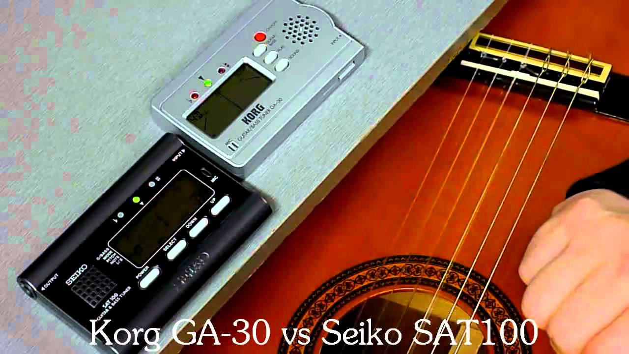 Korg GA-30 versus Seiko SAT100 - A simply Test - YouTube