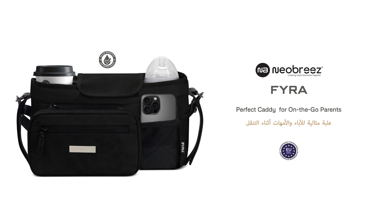Neobreez FYRA Universal Baby Stroller Organizer | The Ultimate Stroller Caddy for Every Adventure!
