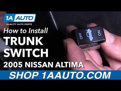 How to Replace Mounted Trunk Switch 02-06 Nissan Altima