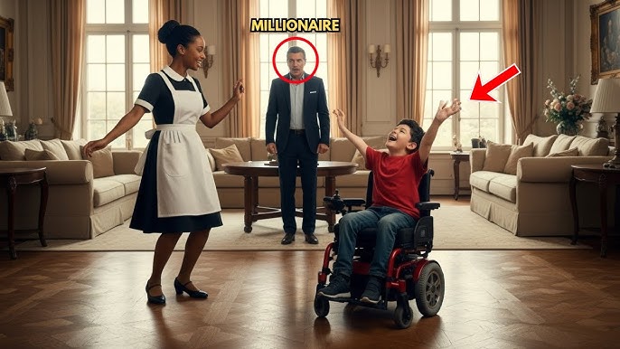 MILLIONAIRE Saw HIS BLACK MAID DANCE WITH HIS DISABLED SON — WHAT HE DID  SHOCKED ALL - YouTube