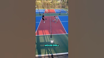 ⚠️ Do this drill to improve your footwork, dinking, and court positioning ⚠️ #pickleballdrills