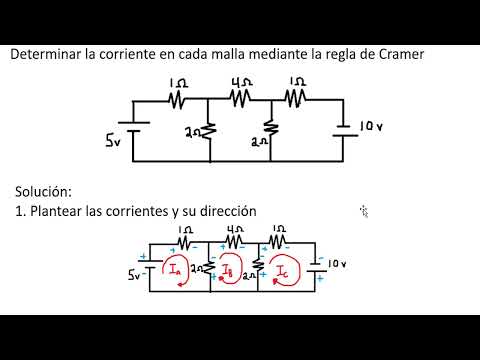 CIRCUITO CON REGLA DE CRAMER