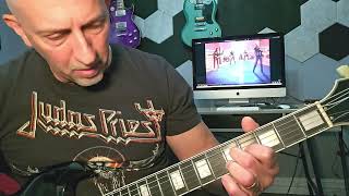 Heading out to the Highway Judas Priest heavy metal guitar mini lesson