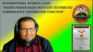 INTERNATIONAL RESEARCH CLASS, THE NEW MODEL INVERS POWER RADO INSTITUTE DISTRIBUTION, CUMMULATIVE DI