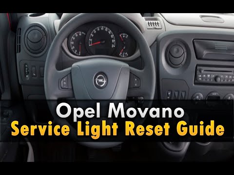 Opel Movano Service Light Reset 2010- - YouTube