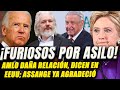 Demócratas mandan duro mensaje intervencionista a AMLO si se atreve a asilar a su enemigo Assange