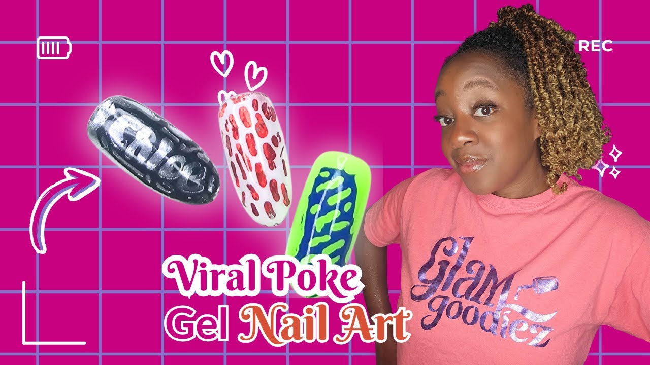 Viral Poke Gel Nail Art | LaceGel Review + Chrome, Foil & Gel Test!