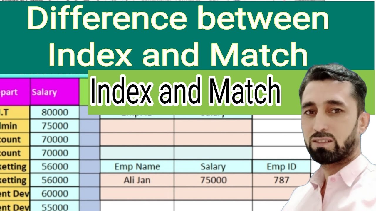 Difference between vlookup and index functions index vs vlookup