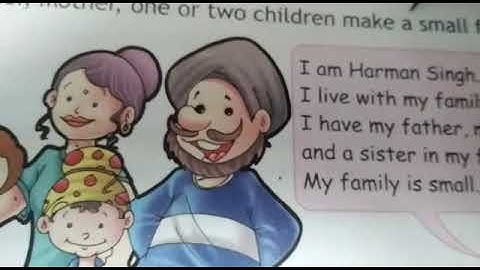 Grade 1  EVS chapter 8 MY FAMILY (Part 1)