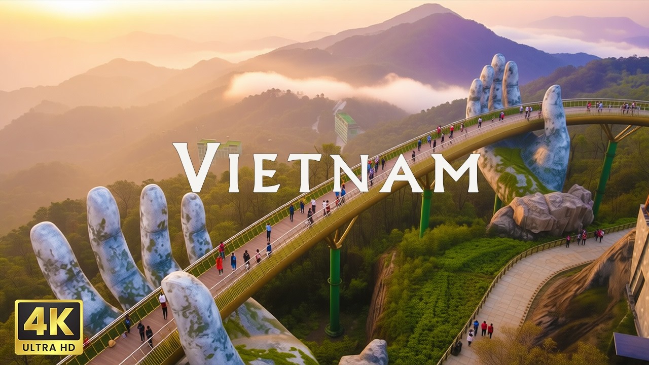 Вьетнам 4K Ultra HD - Фильм для релаксации 4K - Потрясающая природа под расслабляющую музыку