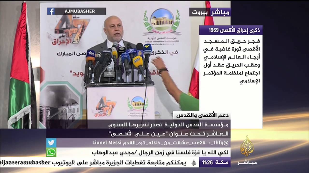 مدير موسسة القدس الدولية: الأقصى رهين التهديدات والإحراق في ظل صمت الحكومات