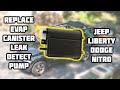 How To Replace Evap Leak Detector Pump and Canister Check Engine Code P0456 Jeep Liberty Dodge Nitro