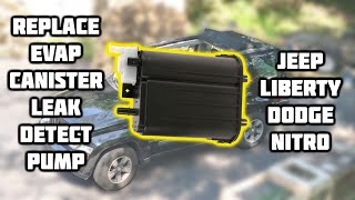 How To Replace Evap Leak Detector Pump and Canister Check Engine Code P0456 Jeep Liberty Dodge Nitro