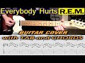 Everybody hurts rem guitar cover  tab and chords  how to play  easy guitar song