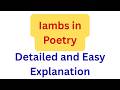 Iambs in Engish poetry.