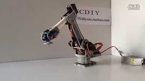 6DOF controlled 6-axis parallel-mechanism laser cut robot arm PalletPack industrial robot arm