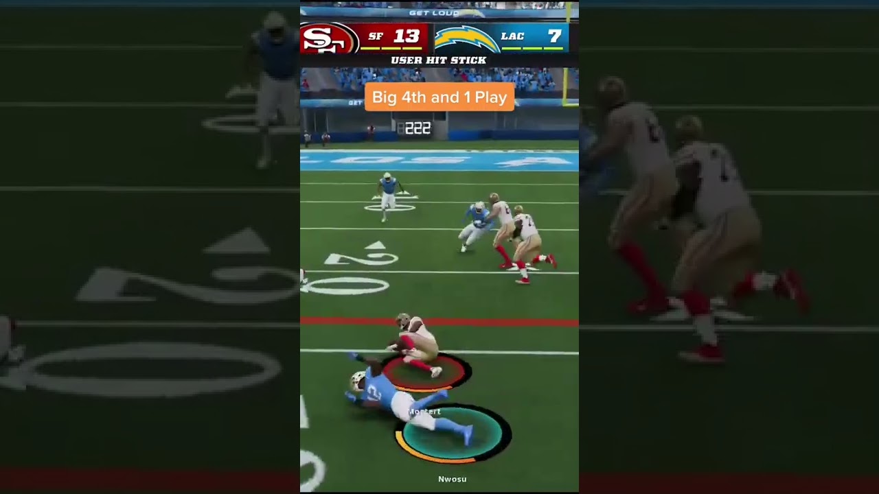Big 4th and 1 play TikTok maddenschool