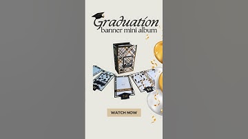 Graduation Banner Mini Album | a 2-in-1 design #minialbum #minialbumtutorial #graduation #shorts