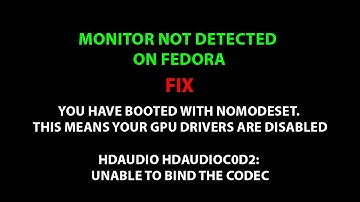 LINUX ERROR FIX: monitor not detected