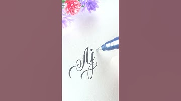 Ajay ✨ #shorts #calligraphyshorts #calligraphy #ytshorts #namecalligraphy #ajay #lettering