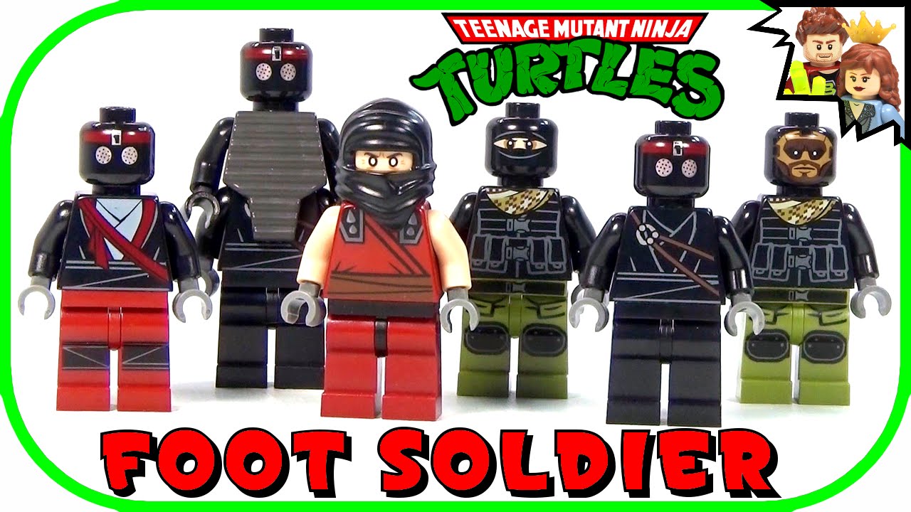 LEGO Ninja Turtles TMNT Foot Soldier Minifigure Comparison Collection