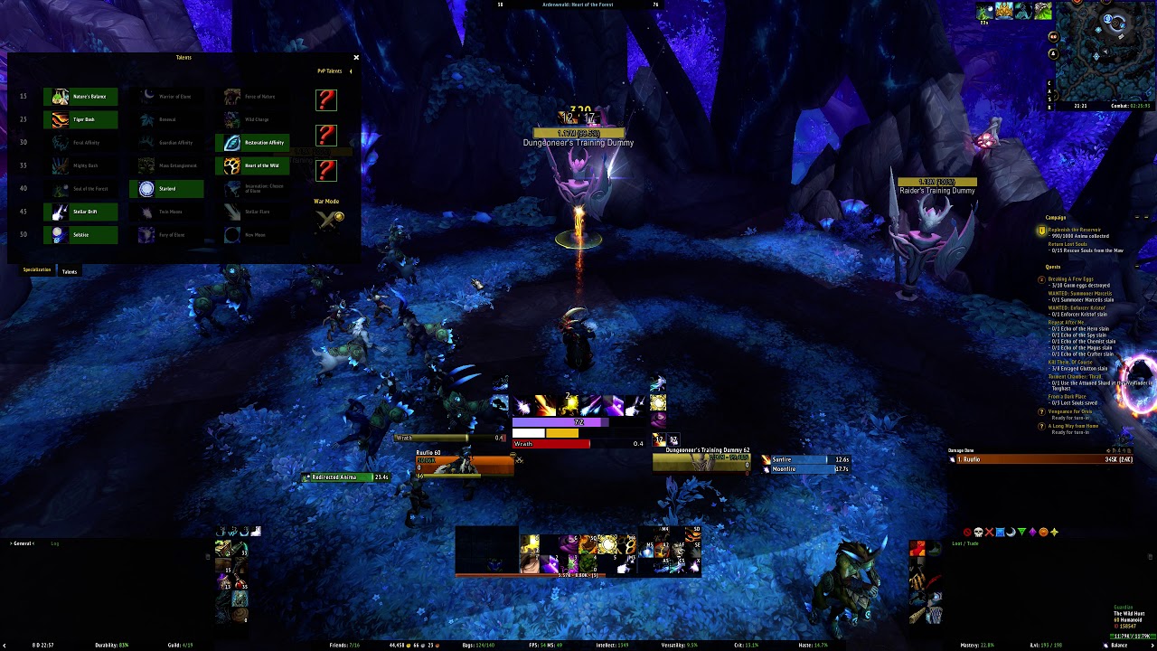 Single Target Rotation - Balance Druid, Shadowlands